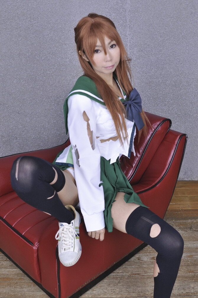 [Cosplay] 2013.04.09  Big boobs Saya Takagi 性感制服诱惑